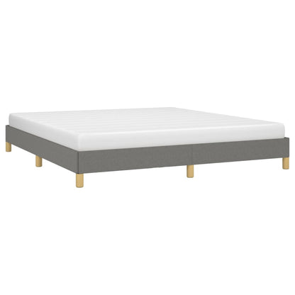 Bed frame dark grey 180×200 cm fabric
