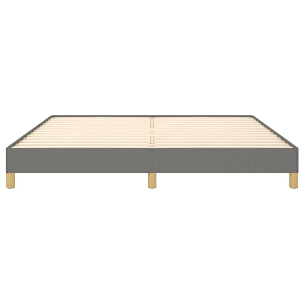 Bed frame dark grey 180×200 cm fabric