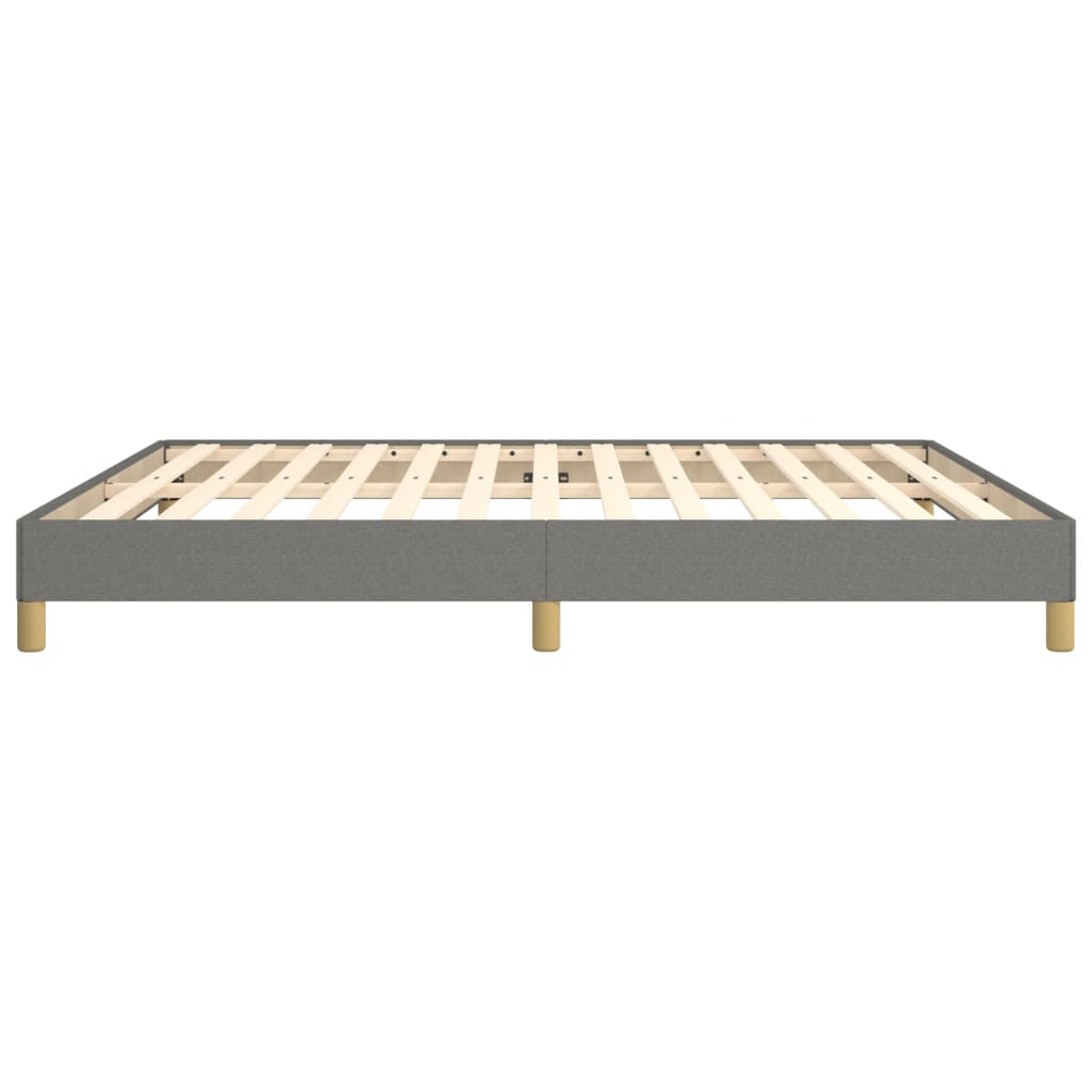 Bed frame dark grey 180×200 cm fabric