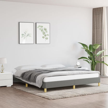 Bed frame dark grey 180×200 cm fabric
