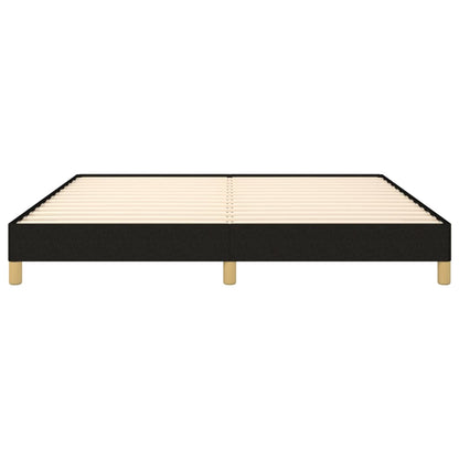 Bed frame black 180×200 cm fabric