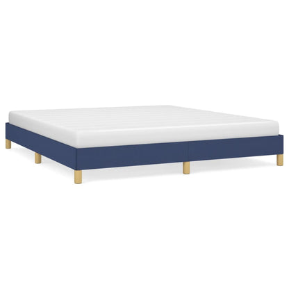 Bed frame blue 180×200 cm fabric