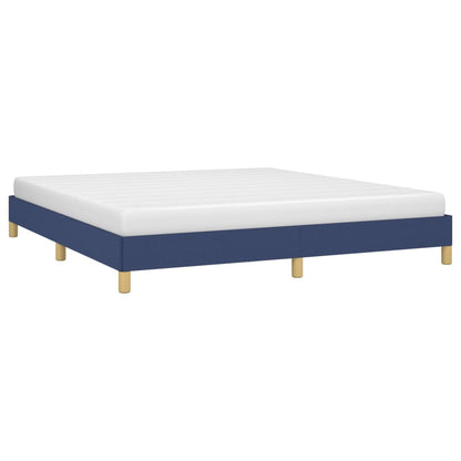 Bed frame blue 180×200 cm fabric