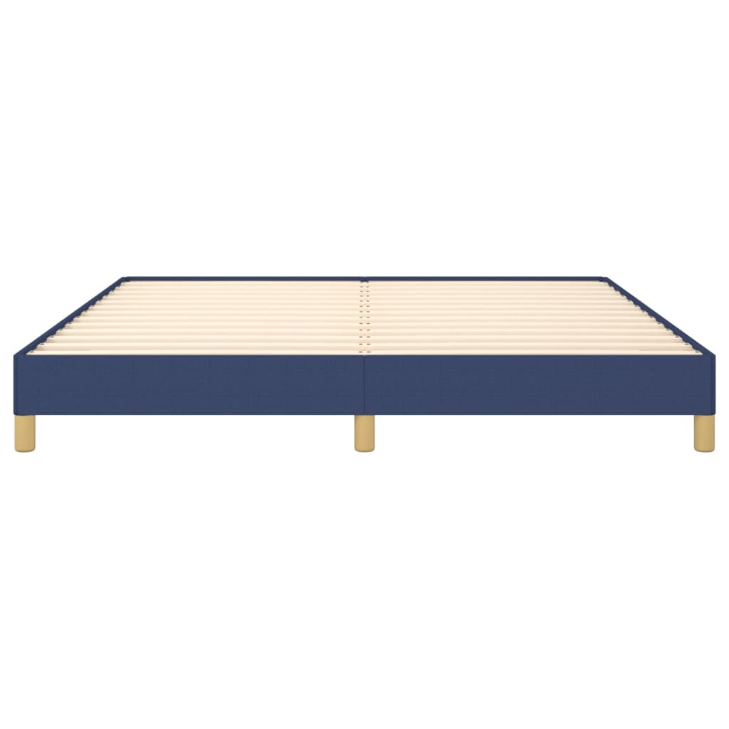Bed frame blue 180×200 cm fabric