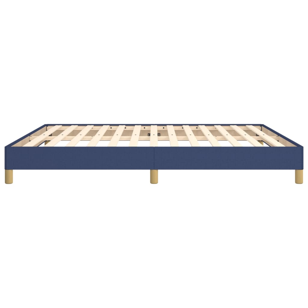 Bed frame blue 180×200 cm fabric