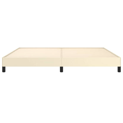 Bettgestell Creme 200x200 cm Kunstleder