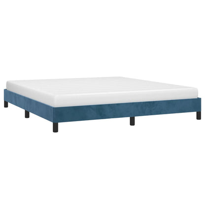 Bed frame dark blue 180x200 cm velvet