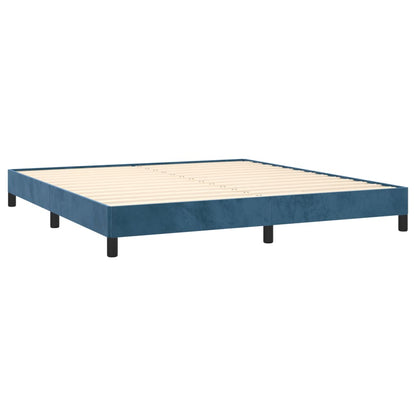 Bed frame dark blue 180x200 cm velvet