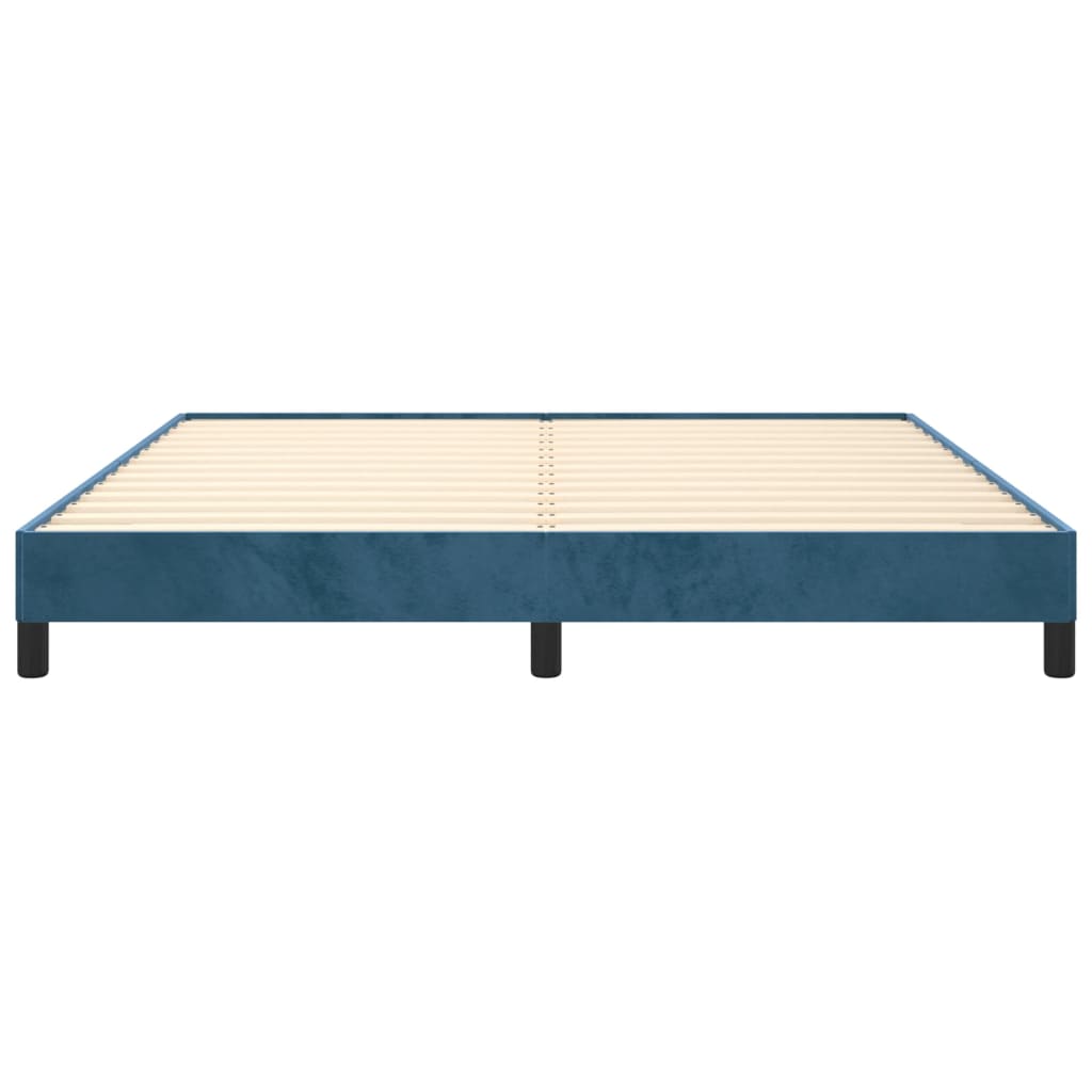 Bed frame dark blue 180x200 cm velvet