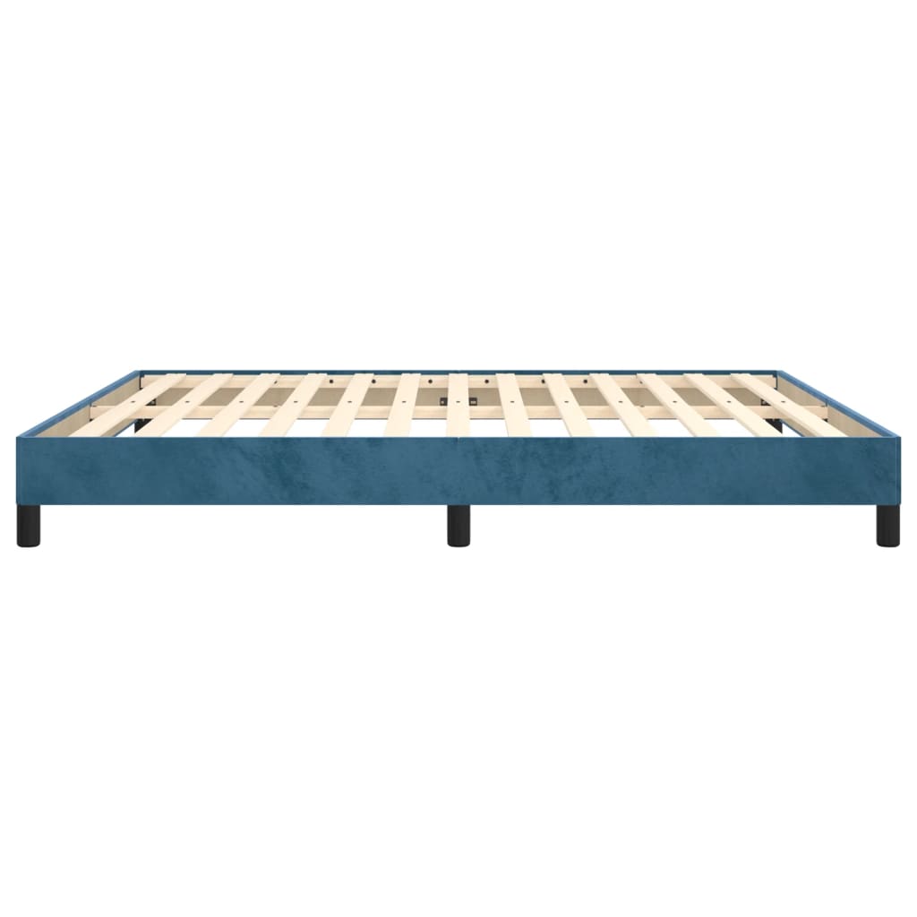 Bed frame dark blue 180x200 cm velvet