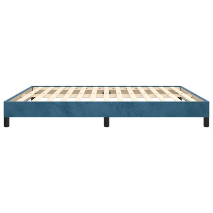 Bed frame dark blue 180x200 cm velvet