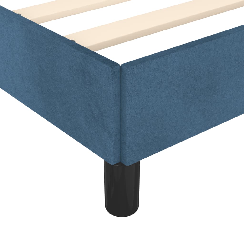 Bed frame dark blue 180x200 cm velvet