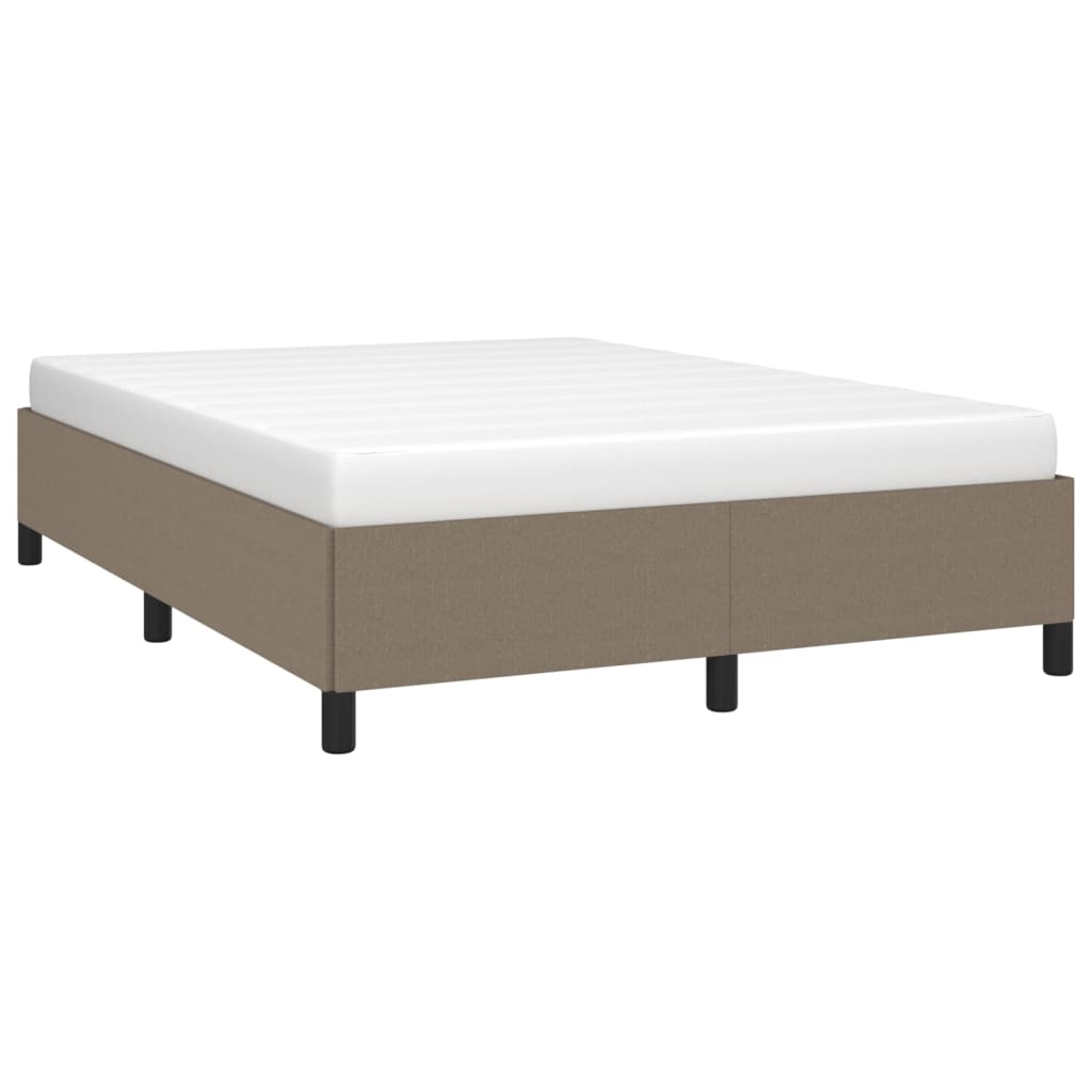Bed frame taupe 140x200 cm fabric