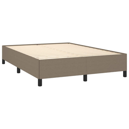 Bed frame taupe 140x200 cm fabric