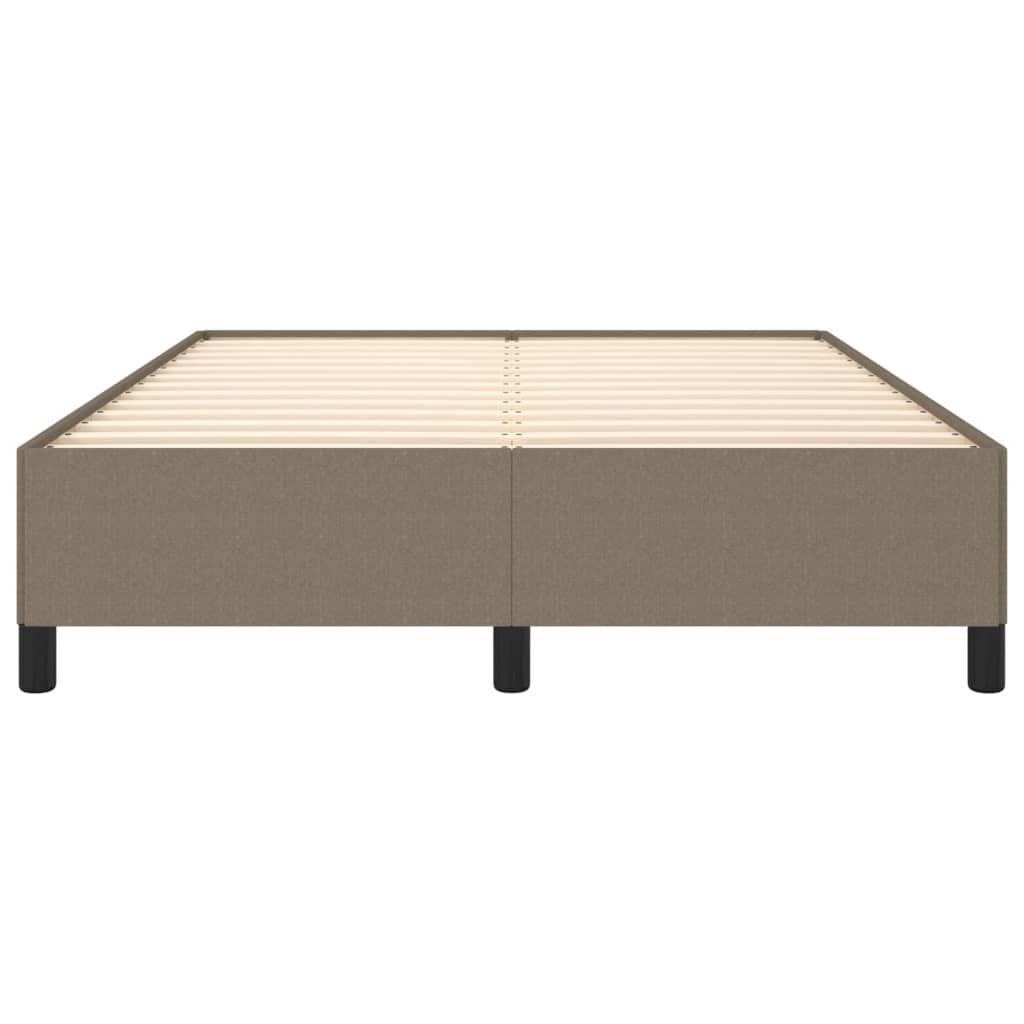 Bed frame taupe 140x200 cm fabric