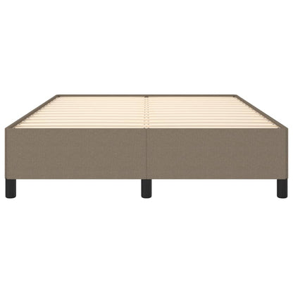 Bed frame taupe 140x200 cm fabric
