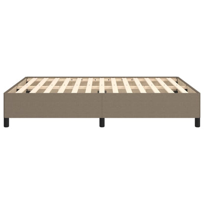 Bed frame taupe 140x200 cm fabric