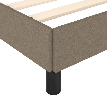 Bed frame taupe 140x200 cm fabric