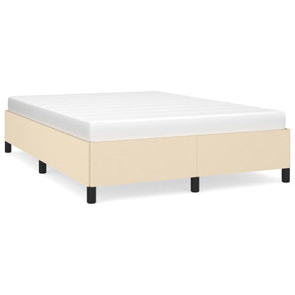 Bed frame cream 140x200 cm fabric