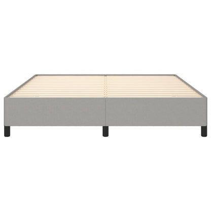 Bettgestell ohne Matratze Hellgrau 180x200 cm Stoff