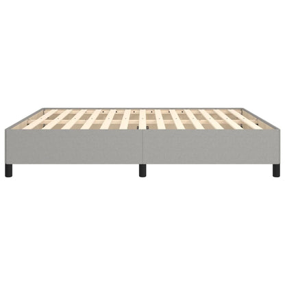 Bettgestell ohne Matratze Hellgrau 180x200 cm Stoff