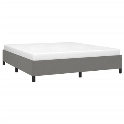 Bed frame dark grey 180×200 cm fabric