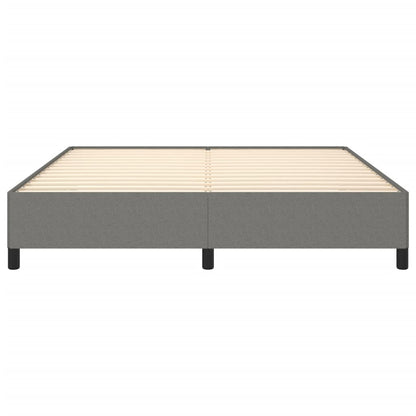 Bed frame dark grey 180×200 cm fabric