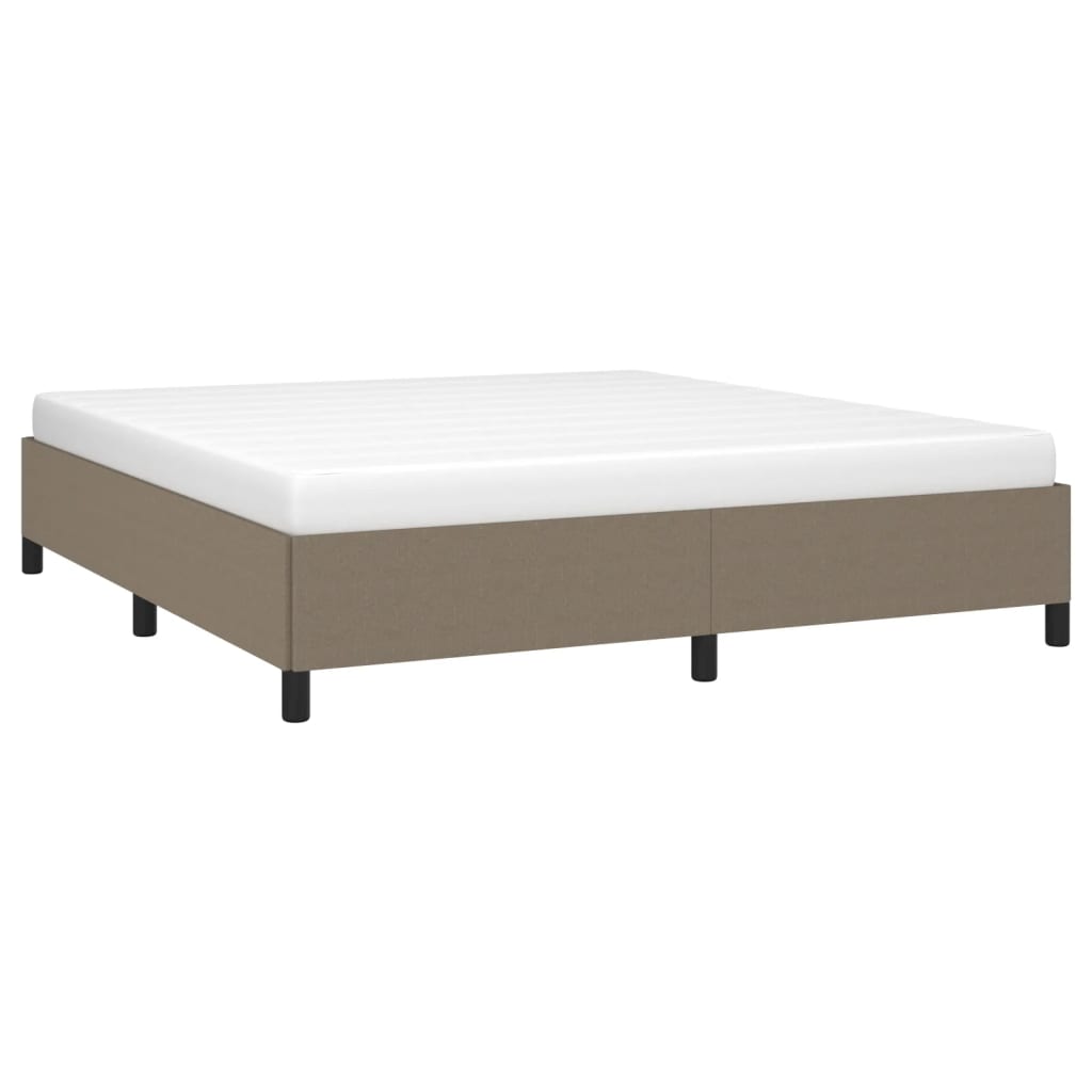 Bed frame taupe 180x200 cm fabric