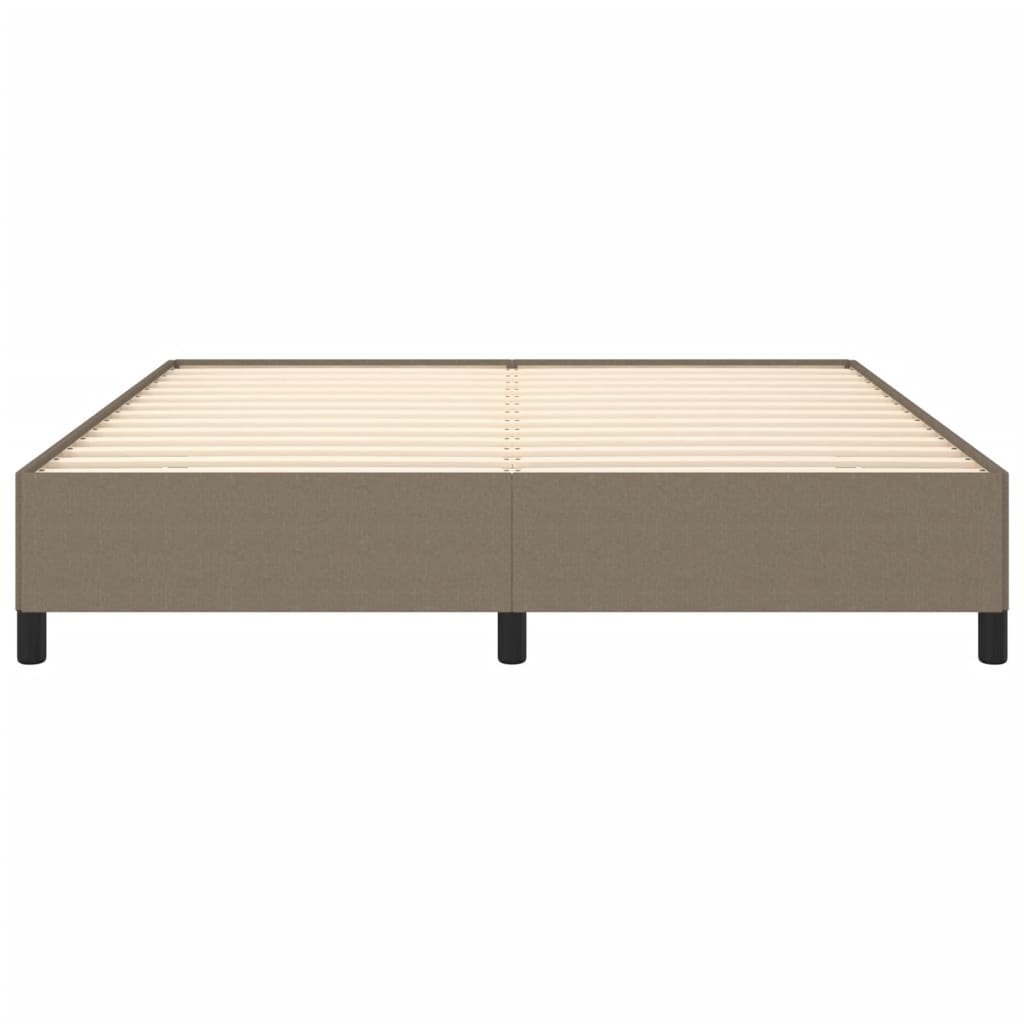 Bed frame taupe 180x200 cm fabric