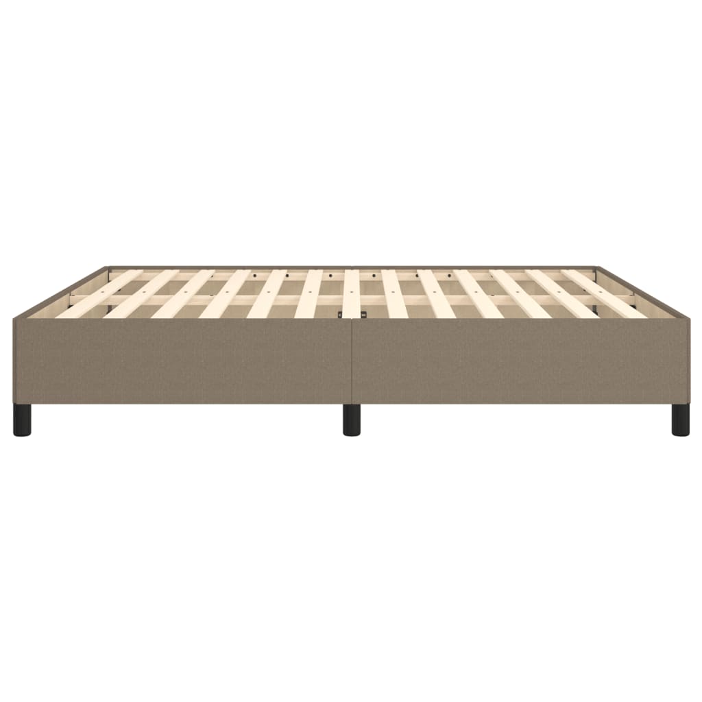 Bed frame taupe 180x200 cm fabric