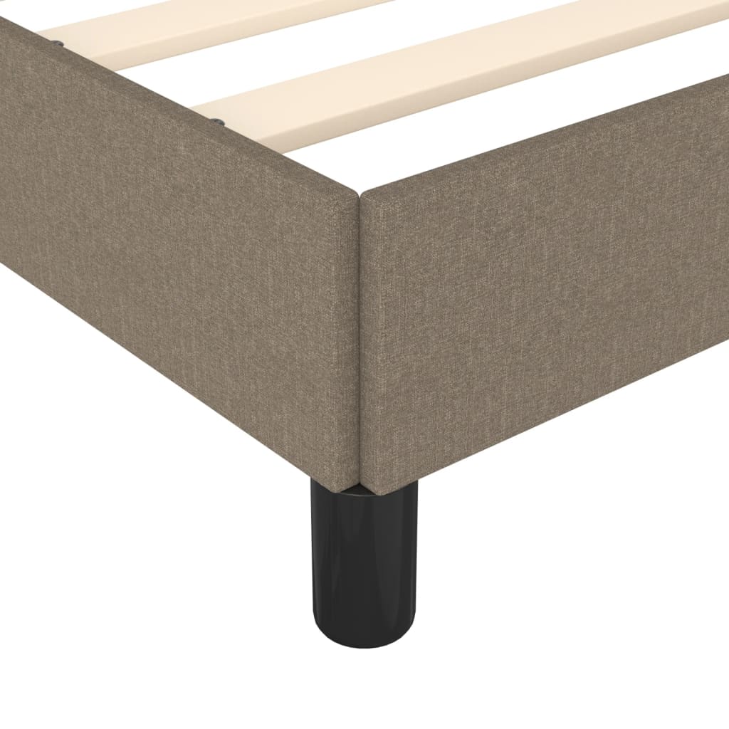 Bed frame taupe 180x200 cm fabric