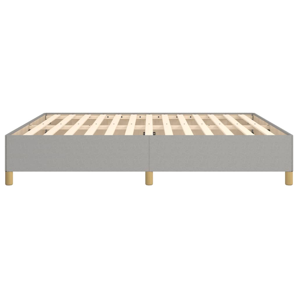 Bed frame light grey 180×200 cm fabric