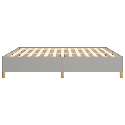 Bed frame light grey 180×200 cm fabric