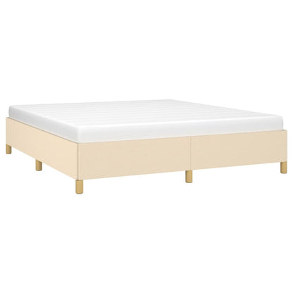 Bed frame cream 180×200 cm fabric