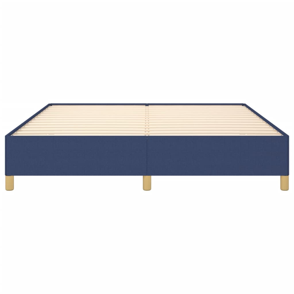 Bed frame blue 180×200 cm fabric