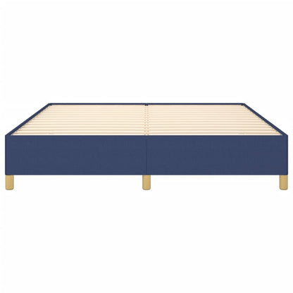 Bed frame blue 180×200 cm fabric