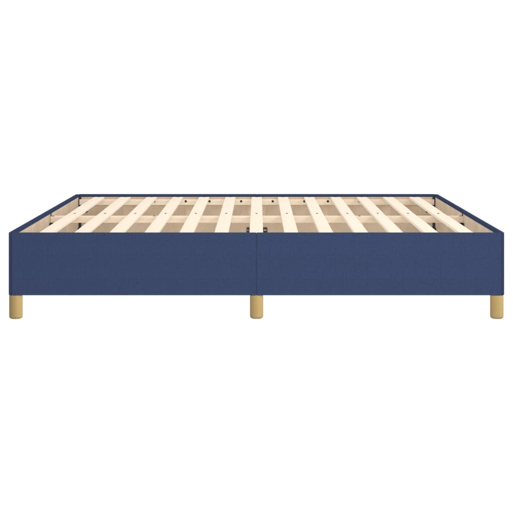 Bed frame blue 180×200 cm fabric