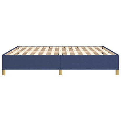 Bed frame blue 180×200 cm fabric