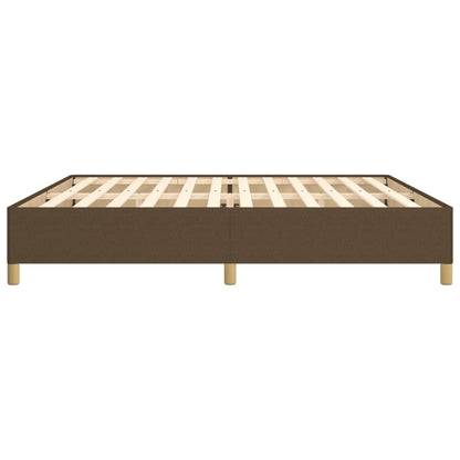 Okvir kreveta tamno smeđa 200x200 cm tkanina