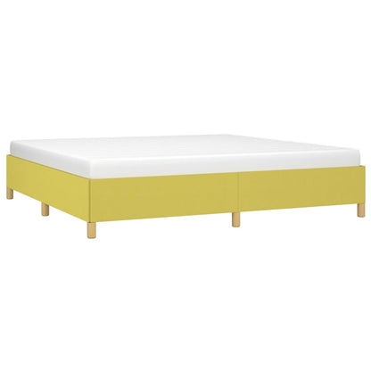 Bettgestell ohne Matratze Grün 200x200 cm Stoff