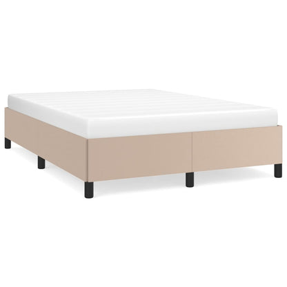 Bed frame cappuccino brown 140x200 cm artificial leather