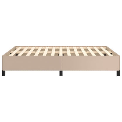 Bed frame cappuccino brown 140x200 cm artificial leather