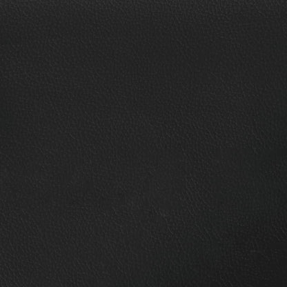 Bed frame black 180x200 cm artificial leather