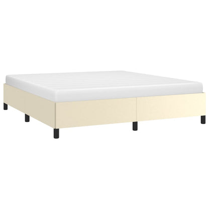 Bed frame cream 180x200 cm artificial leather