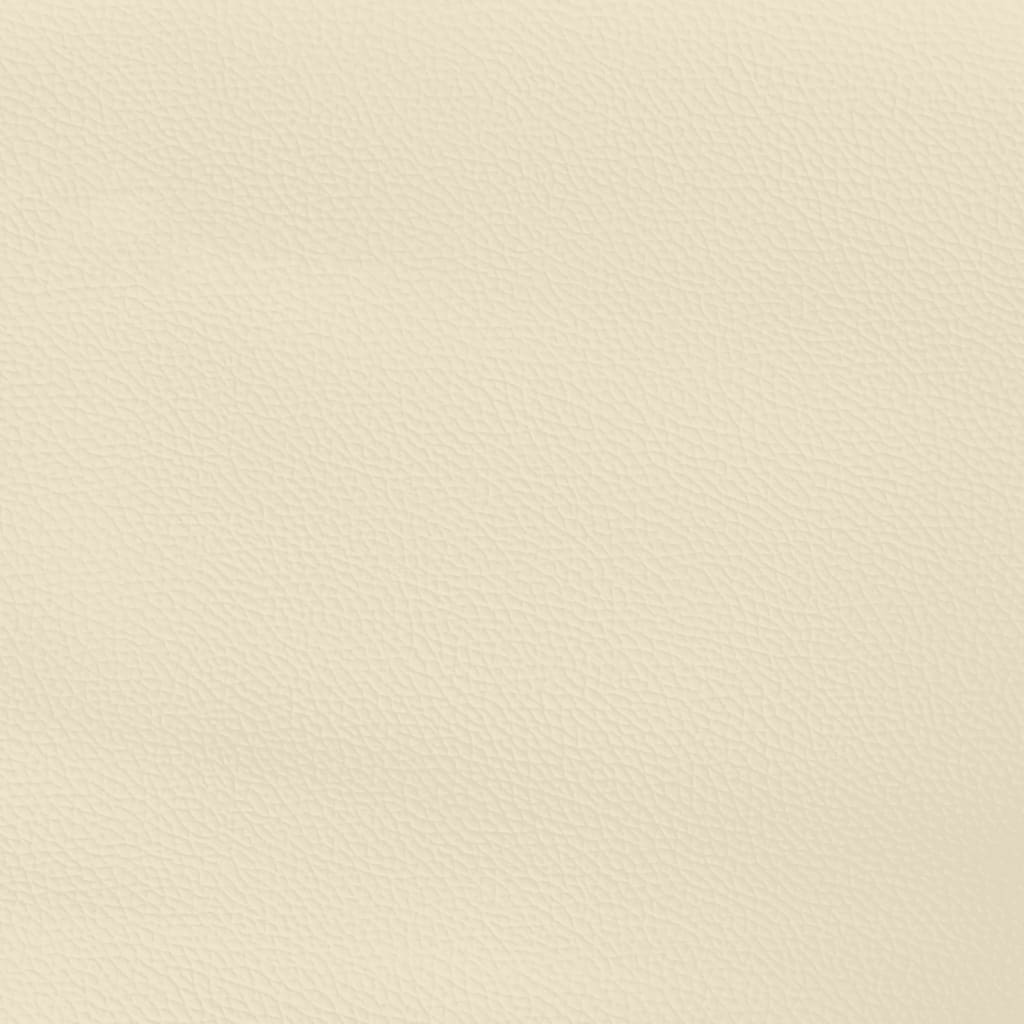 Bed frame cream 180x200 cm artificial leather