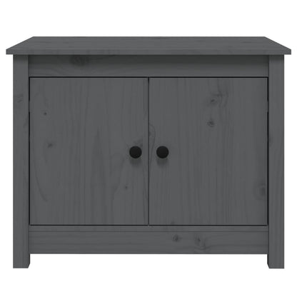 Couchtisch Grau 71x49x55 cm Massivholz Kiefer