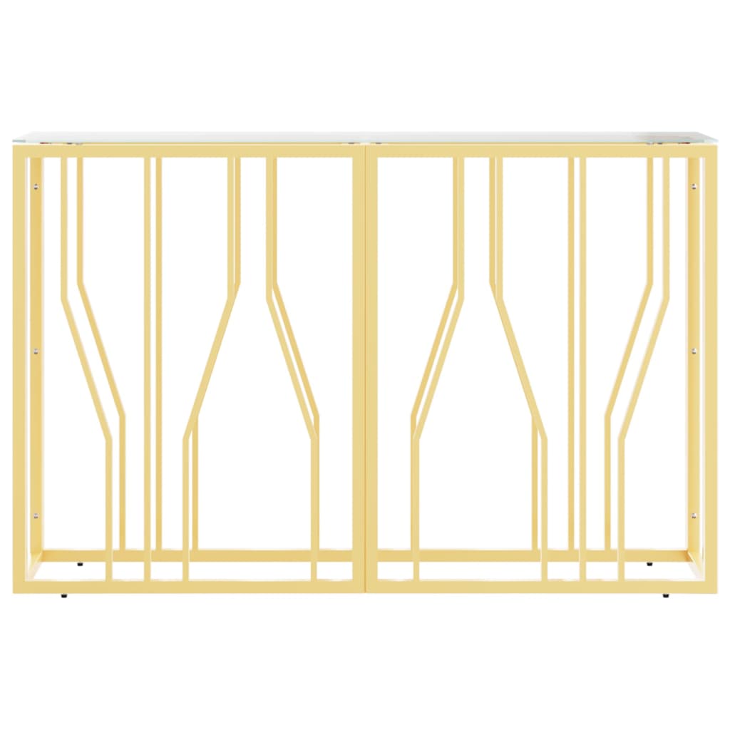 Konsolentisch 110x30x70 cm Edelstahl und Glas