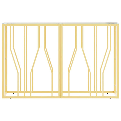 Konsolentisch 110x30x70 cm Edelstahl und Glas