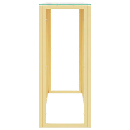 Konsolentisch 110x30x70 cm Edelstahl und Glas