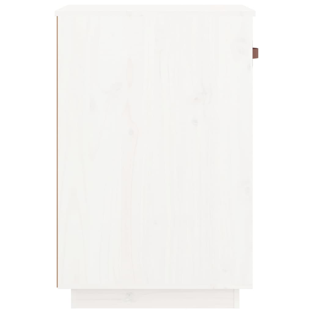 Desk cabinet white 40x50x75 cm solid pine